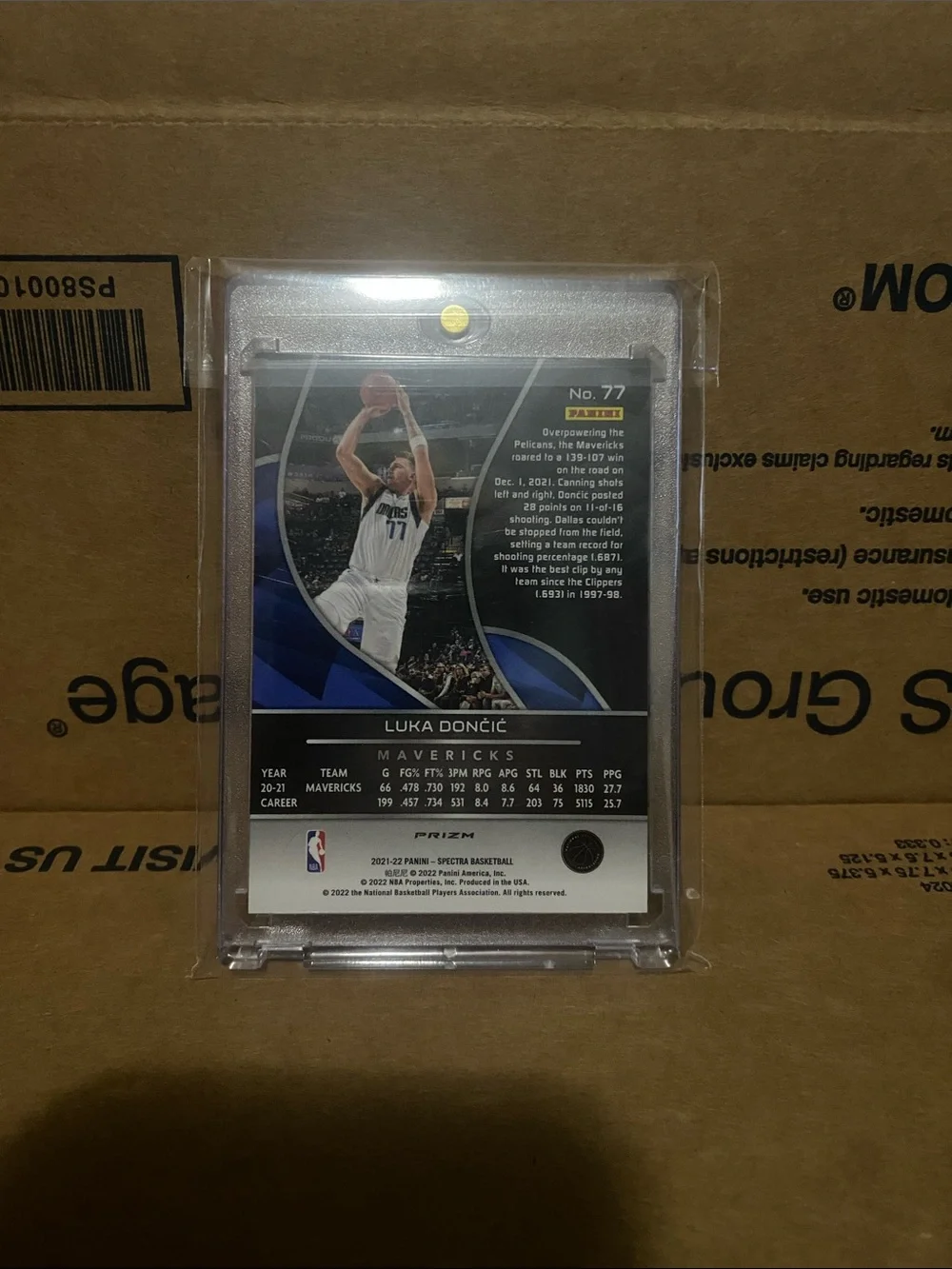 Panini Luka Dončić Trading Card - Blue, Red, Silver Holo - Picture 2 of 2